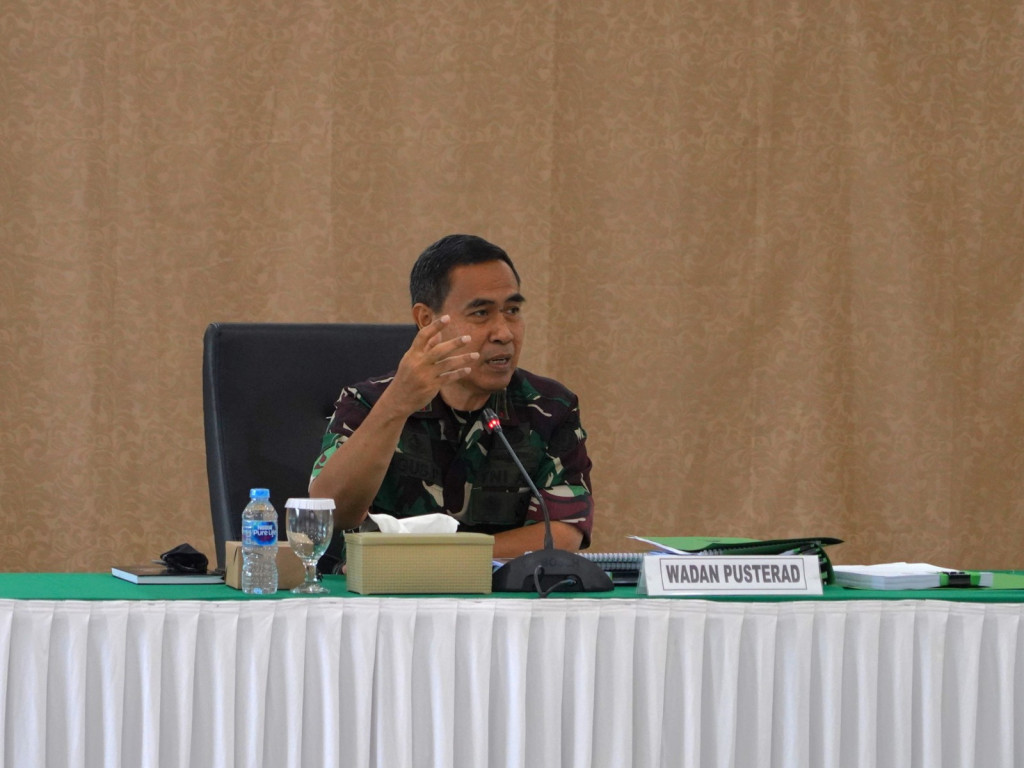 Wadan Pusterad Pimpin Rapat Uji Naskah Juknis Pertanian dan Peternakan TNI AD