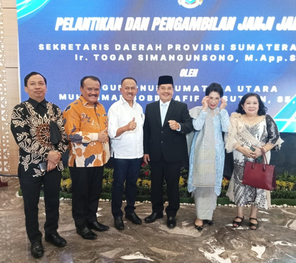 Maruli Siahaan Hadiri Pelantikan Sekda Sumut di Gedung Serbaguna (VIP) Cargo Bandara Kualanamu
