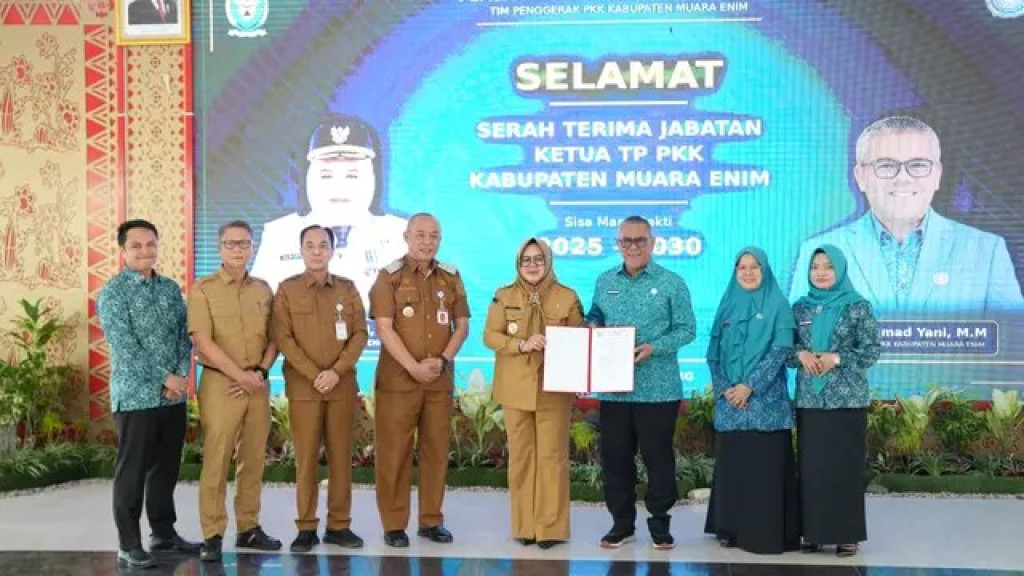 Ahmad Yani Resmi Jabat Plt Ketua TP PKK Muara Enim, Fokus Sinkronkan Program Daerah