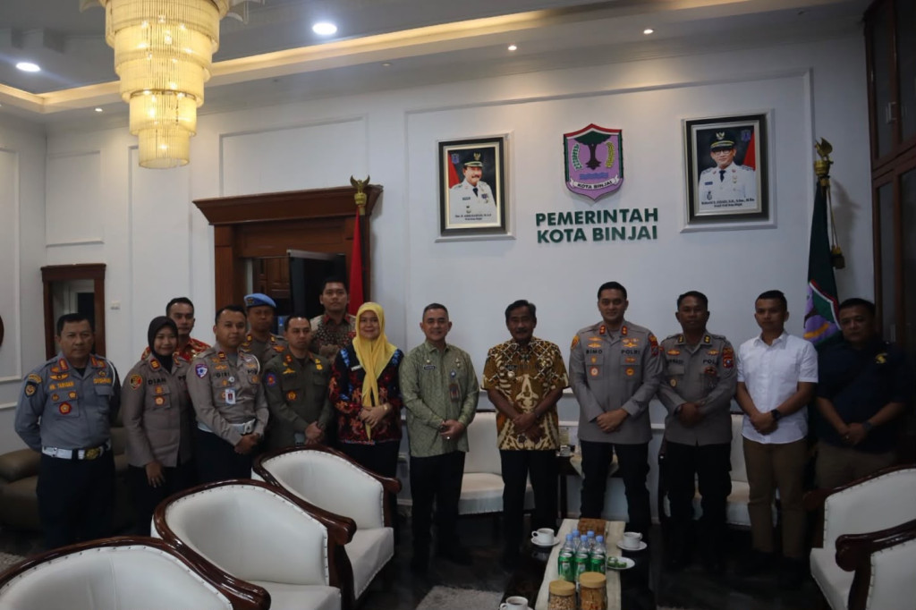 Bangun Kolaborasi untuk Kota Binjai, Kapolres Bersama PJU Sambangi Kantor Wali Kota Binjai