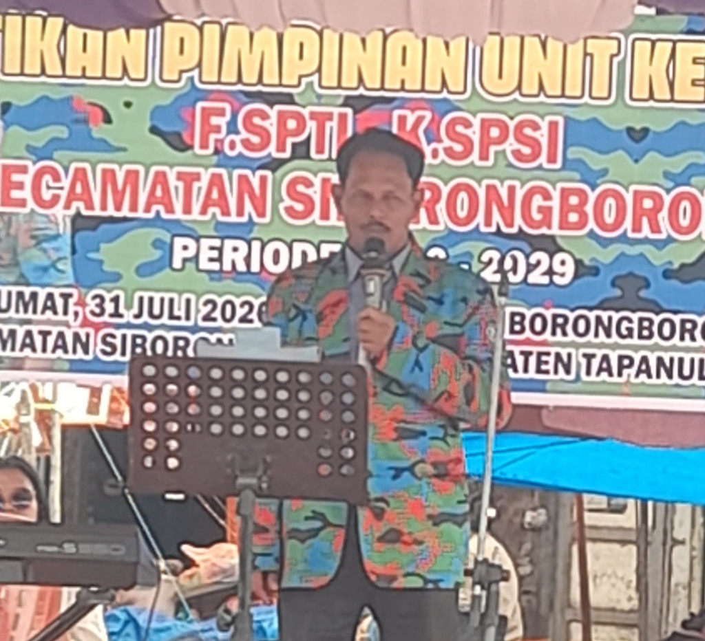 Edison S Nababan Dilantik sebagai Pengurus PAC K.SPSI – F.SPTI Siborongborong Periode 2026-2029.