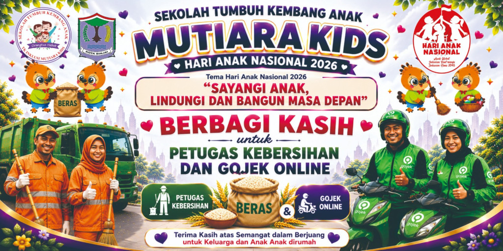 Hari Anak Nasional 2026: Mutiara Kids Hadirkan Terapi Sosial, Edukasi, dan Aksi Berbagi untuk Anak dan Pejuang Keluarga