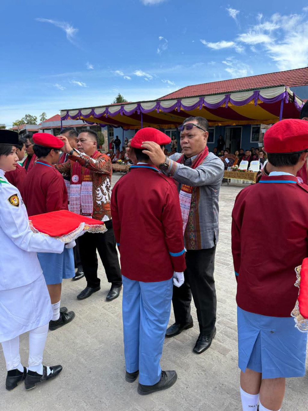 Haru dan Gembira, Warnai Pengukuhan  72 Orang Siswa Baru Angkatan XV TA 2026/2027 SMA Negeri 2 Lintongnihuta