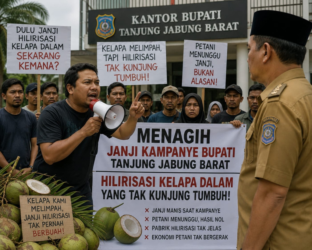 Hilirisasi kelapa dalam yang tidak kunjung tumbuh diTanjung Jabung Barat