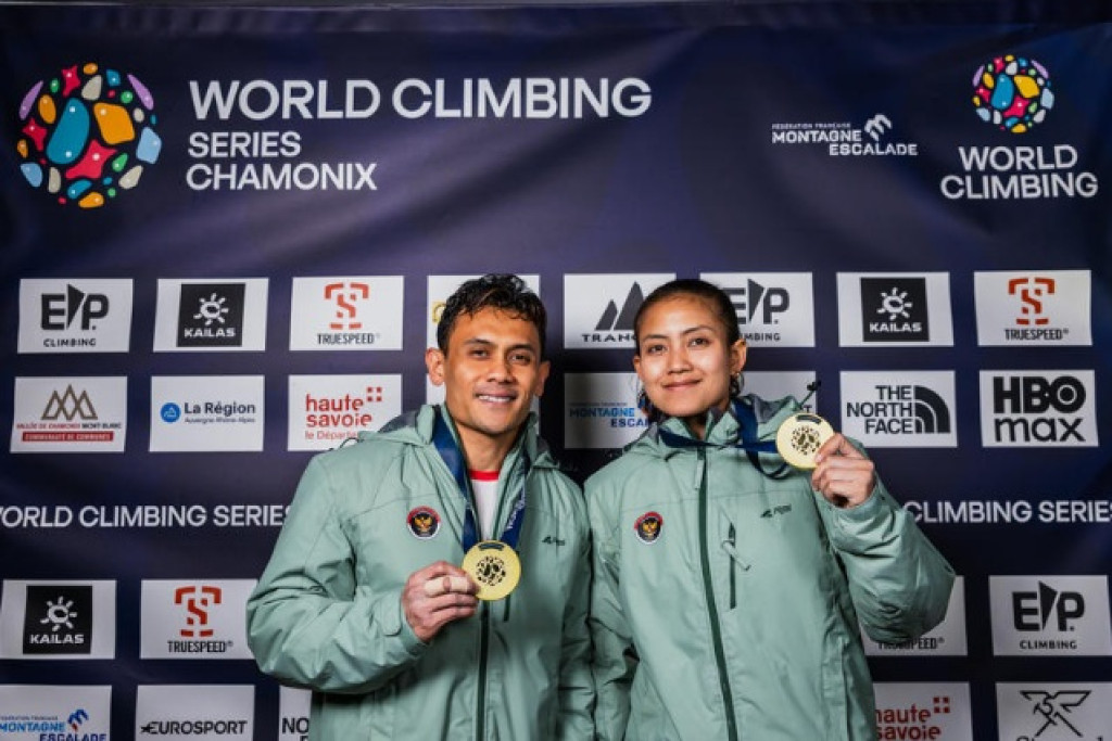 Indonesia Borong Dua Emas dan Satu Perak di World Climbing Series Chamonix 2026