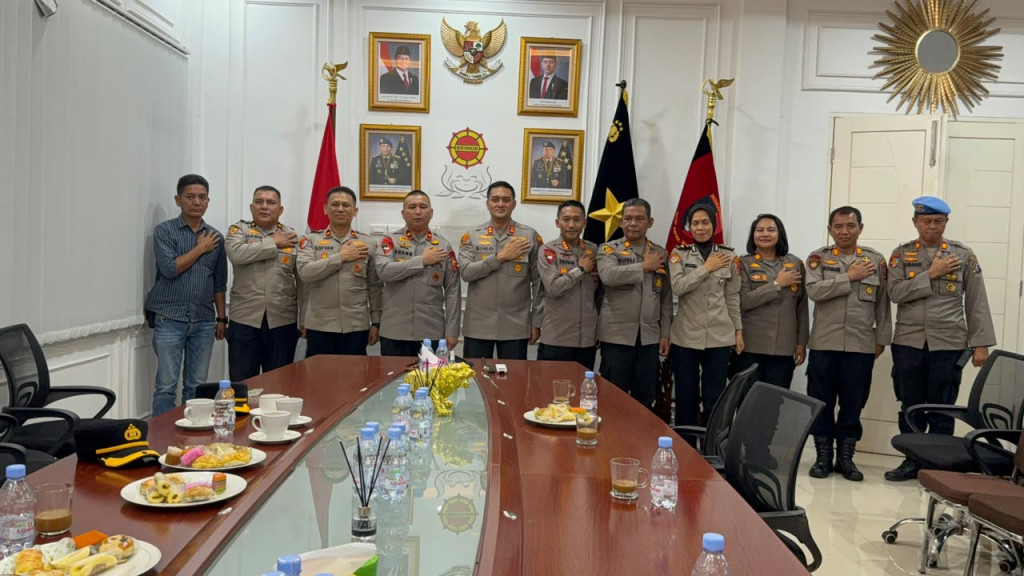 Jalin Silaturahmi, Kapolres Binjai Bersama Danpas Brimob I Perkuat Koordinasi Keamanan dan Ketertiban