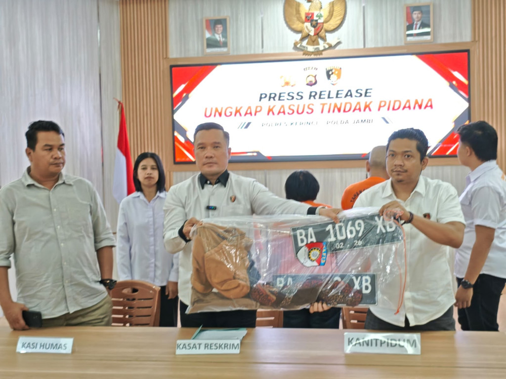 Kabur ke Martapura, Polres Kerinci Bekuk Empat Pelaku Pencurian dengan Kekerasan Lintas Provinsi