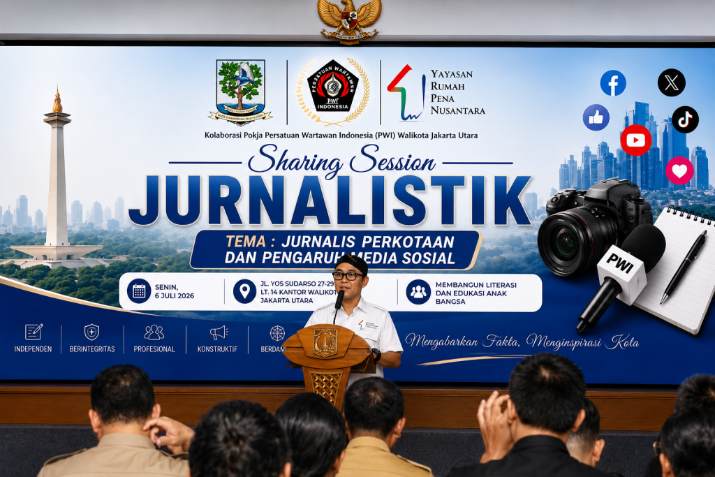 Kolaborasi Yayasan Rumah Pena Nusantara, PWI, dan Pemkot Jakarta Utara Gelar Sharing Session Jurnalistik