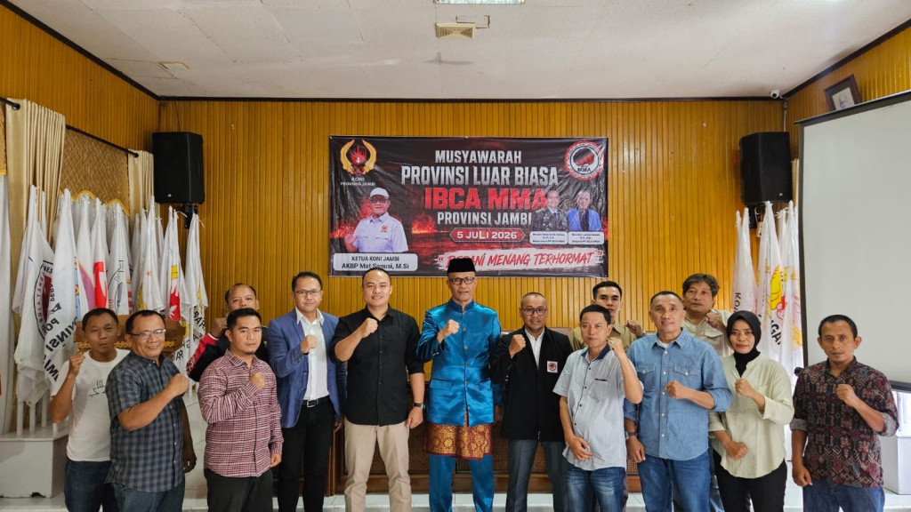 KONI Provinsi Jambi Minta IBCA MMA Fokus Persiapan PON