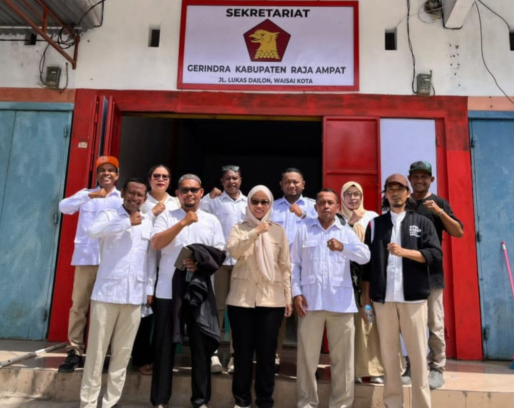 Kunker Ketua DPD Gerindra Papua Barat Daya ke Raja Ampat, Pastikan Kesiapan Verifikasi Partai