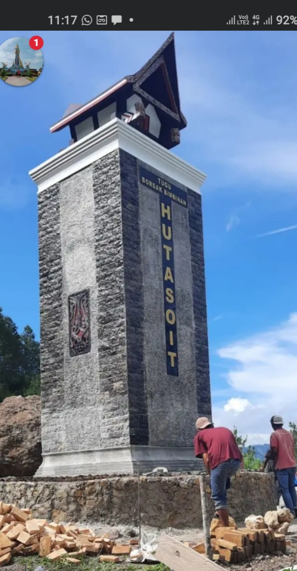 Manaek Hutasoit, Syukuran dan Pembangunan Tugu Borsak Bimbinan di Tipang Untuk Menjalin Kebersamaan Keturunan Marga Hutasoit