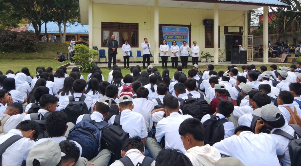 MPLS, SMK Swasta Rismaduma Gandeng Koramil 01 Sumbul dan Kemenag Dairi