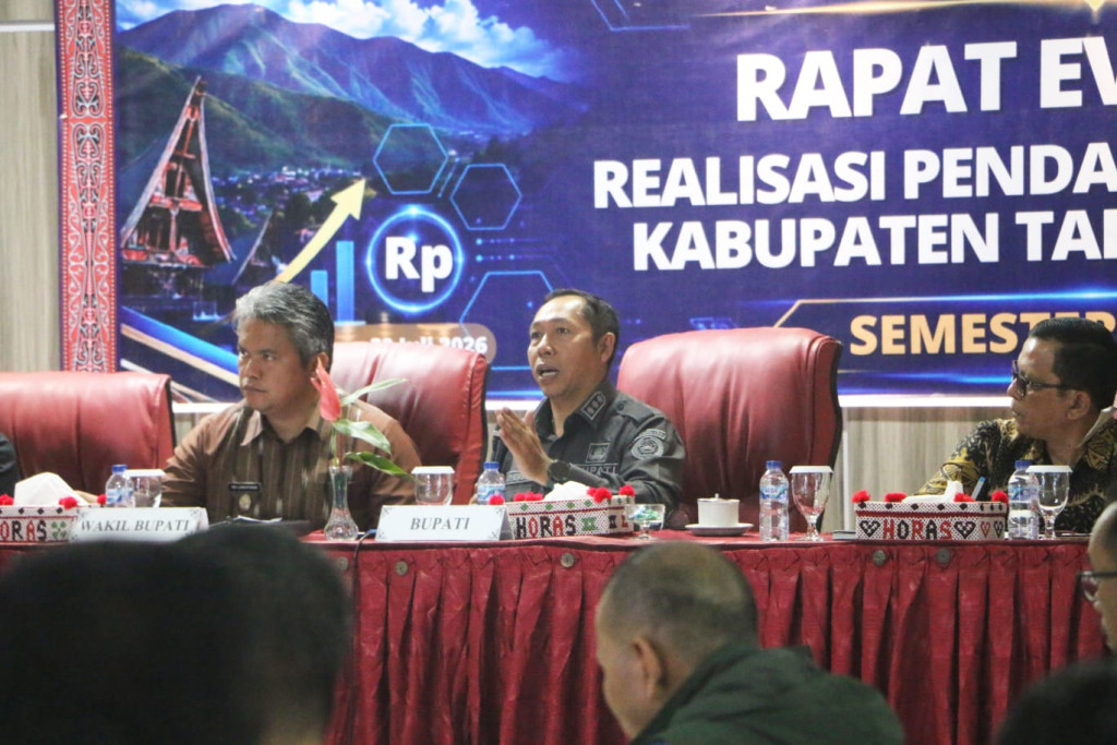 Optimalkan Pendapatan Daerah 2026, Pemkab Taput Gelar HLM dan Evaluasi Kinerja Perangkat Daerah ‎