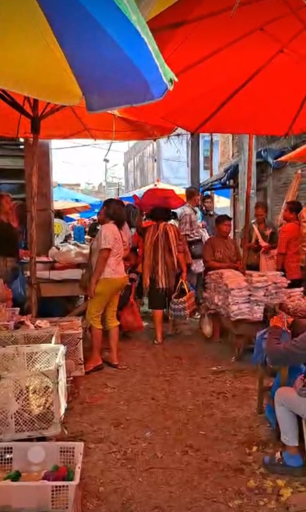 Pasar Pekan Tradisional Siborongborong Terkesan Semraut, Bahu Jalan Ditempati Berdagang dan Lahan Berdangang Diubah Lahan Parkir Mobil