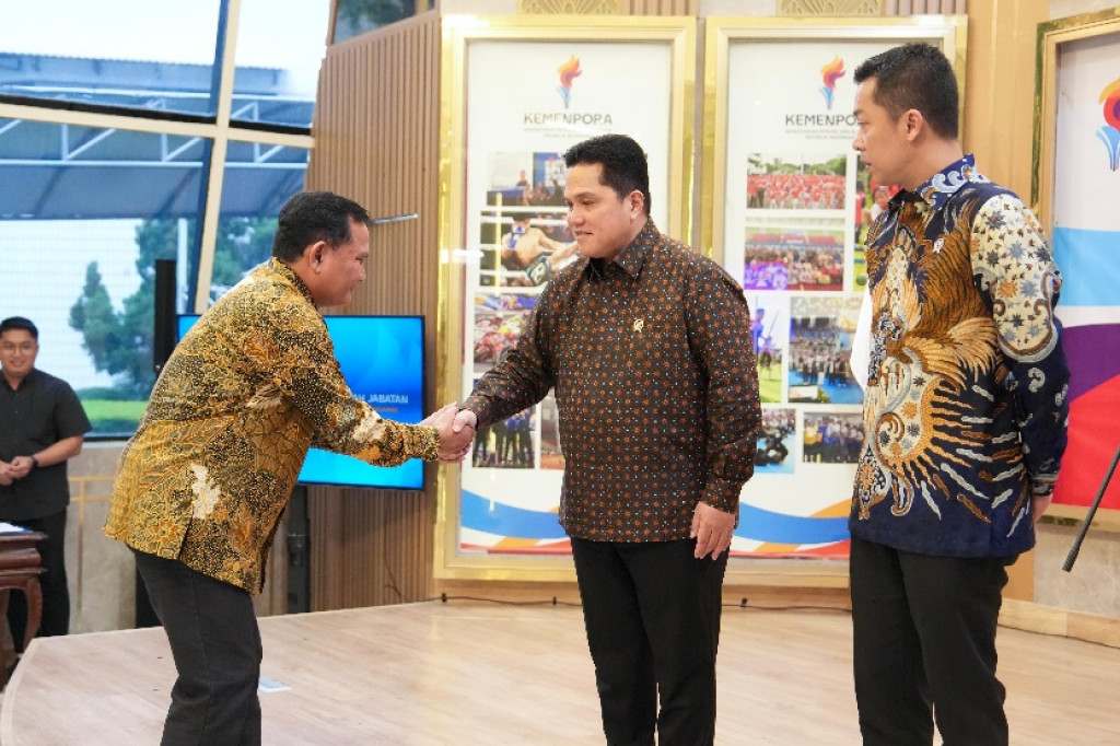Pejabat Baru Kemenpora Dilantik, Menpora Erick Tekankan Integritas dan Efektivitas Kinerja