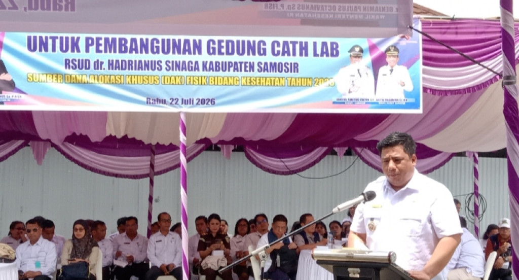 Pembangunan Gedung CATH LAB, Kedepannya Masyarakat Kabupaten Samosir, Tidak Berobat Jantung Lagi keluar Daera