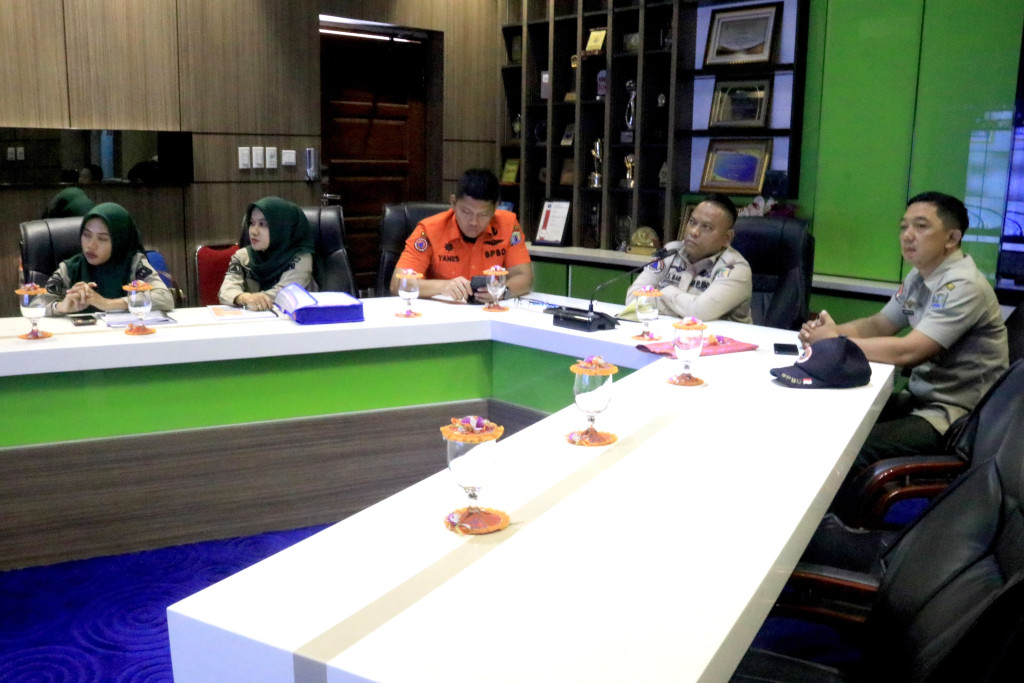 Pemko Binjai Ikuti Evaluasi Progres Bantuan Stimulan Rumah Pascabencana Secara Virtual