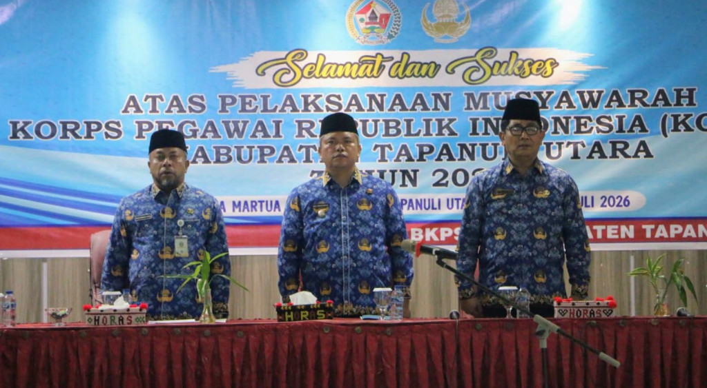 Pengurus Korpri Kabupaten Tapanuli Utara Masa Bakti 2026–2031 Resmi Dikukuhkan