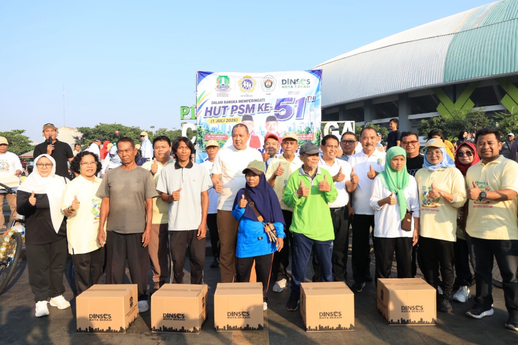 Peringati HUT ke-51 PSM Kota Bekasi, Tri Adhianto Ajak Lansia Tetap Sehat dan Produktif