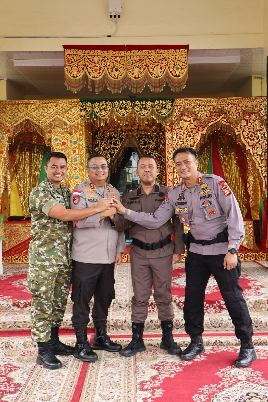 Perkuat Solidaritas Penegak Hukum, Kapolres Rohul Gelar Silaturahmi Sinergitas Bersama TNI dan Kejaksaan
