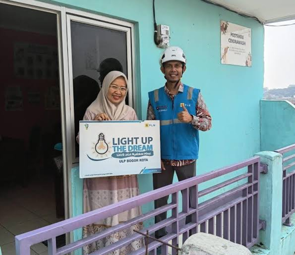 PLN UP3 Bogor Hadirkan Sambungan Listrik Gratis untuk Posyandu Cendrawasih melalui Program Light Up The Dream