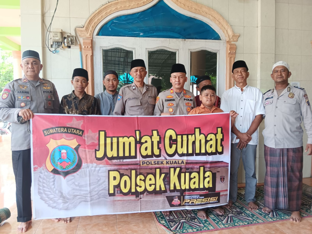 Polsek Kuala Gelar Jumat curhat, Serap Aspirasi dan Perkuat Kedekatan dengan Masyarakat