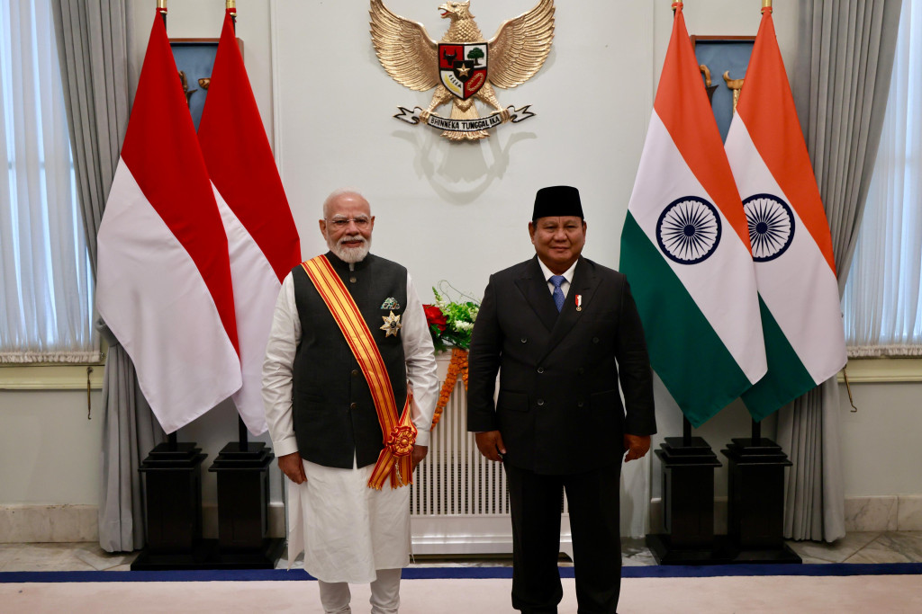 Prabowo Anugerahkan Bintang Adipurna kepada Perdana Menteri India