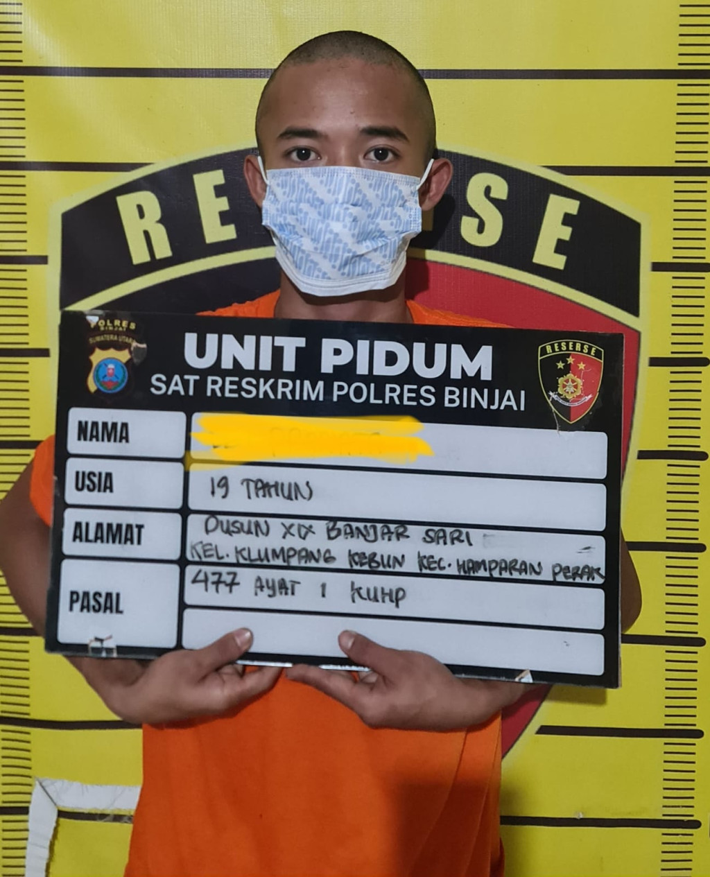 Satreskrim Polres Binjai, Tangkap Pelaku Curanmor Di Kos-Kosan