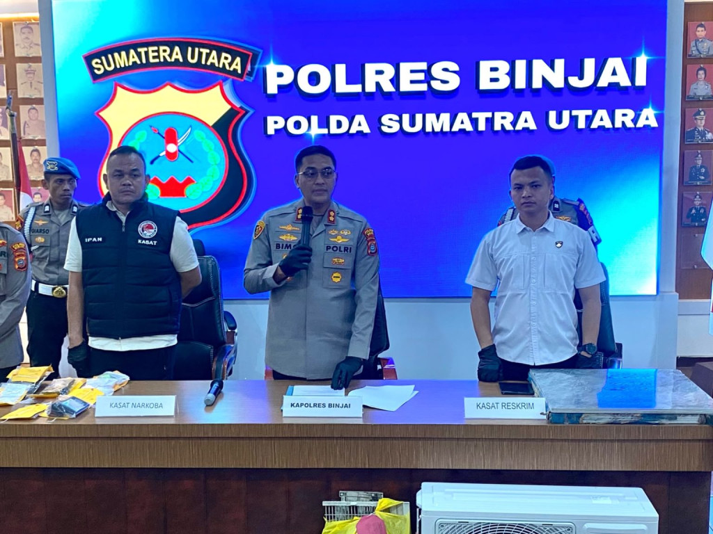 Sebulan Terakhir, Satresnarkoba Polres Binjai Ungkap 16 Kasus, 20 Tersangka Diamankan