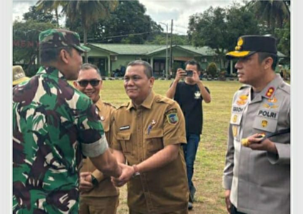 Sekdakab Palas Panguhum Nasution Sambut Kunker Pangdam I/BB di Makodim 0212/TS