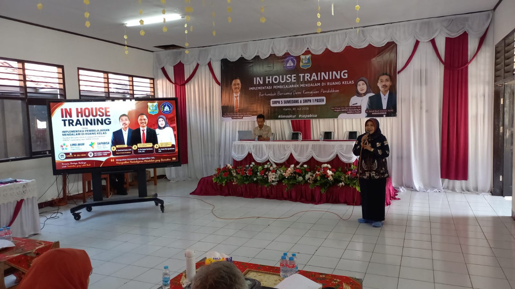 SMPN 5 Sumedang dan SMPN 1 Paseh Gelar In House Training Implementasi Pembelajaran Mendalam, Hadirkan Pakar Pendidikan UPI