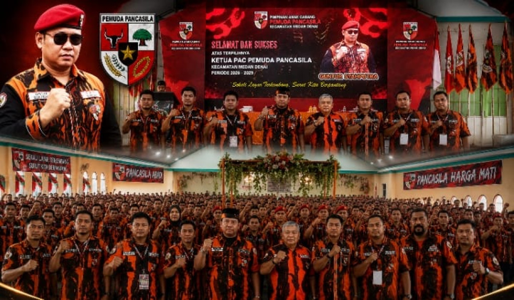 Terpilih Kembali Secara Aklamasi/Amanah, Guntur Syahputra Siap Pimpin PAC Pemuda Pancasila Medan Denai Periode 2026-2029