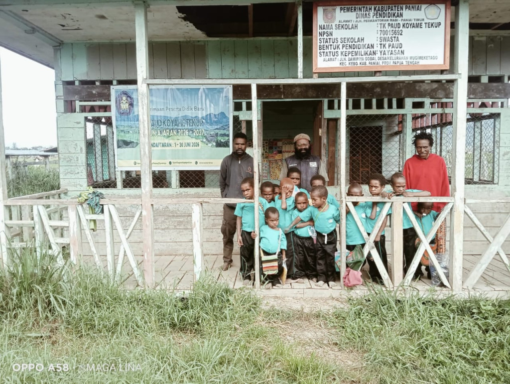 TK PAUD Koyame Tekup di Ayaigo Jadi Fondasi Pendidikan Anak Papua Tengah