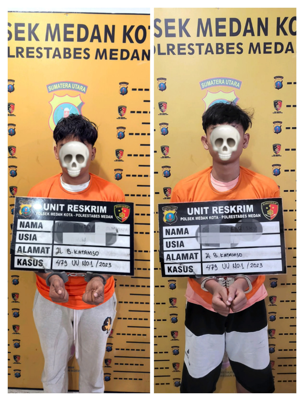 Unit Reskrim Polsek Medan Kota Ringkus 2 Pelaku Curas