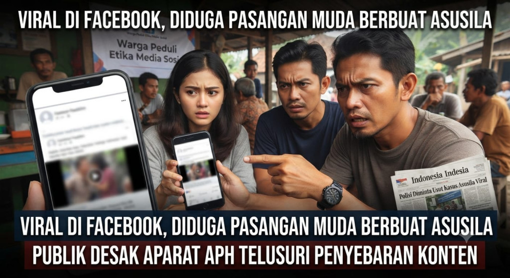 Viral di Facebook, Diduga Pasangan Muda Berbuat Asusila, Publik Desak Aparat Telusuri Penyebar Konten