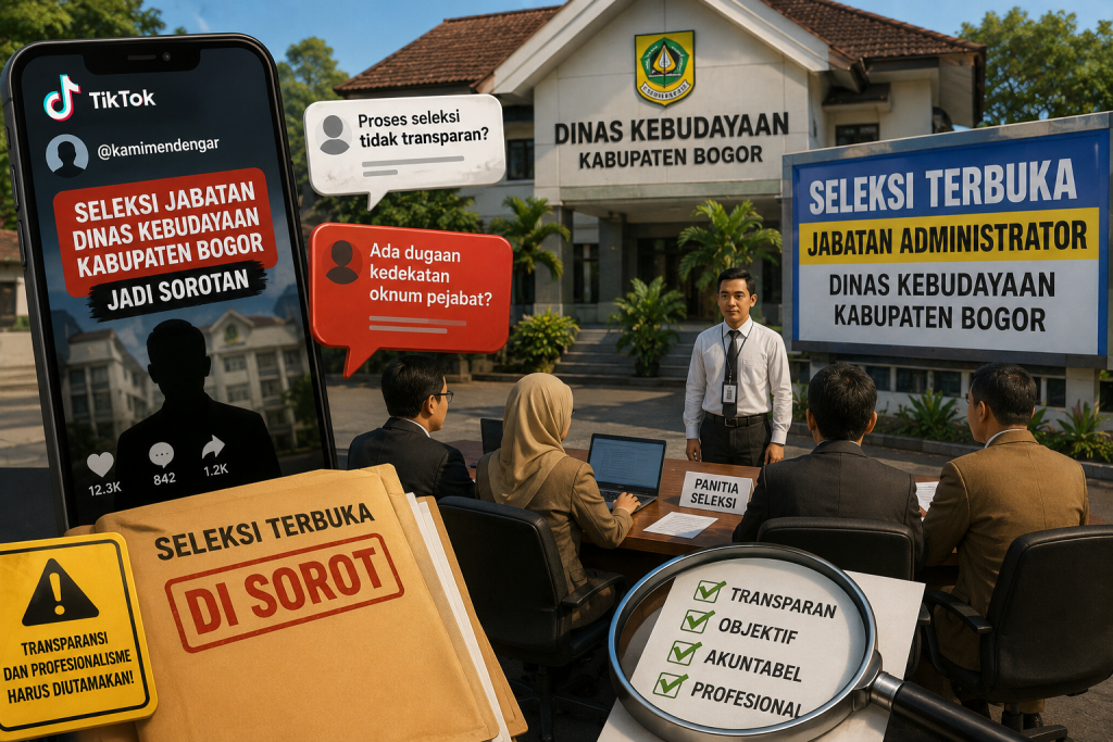 Viral di TikTok, Seleksi Terbuka Jabatan Administrator di Dinas Kebudayaan Kabupaten Bogor Jadi Perbincangan