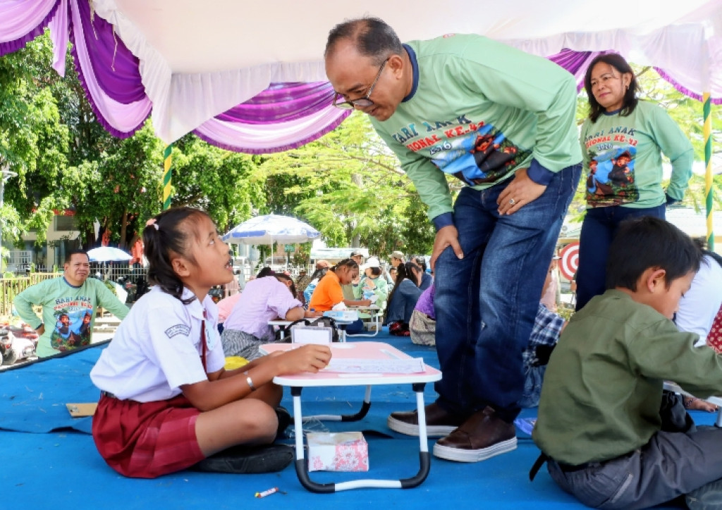 Wabup Samosir Ajak Lindungi Anak di Peringatan HAN Ke-42, Masa Depan Samosir Ada di Pundak Kalian
