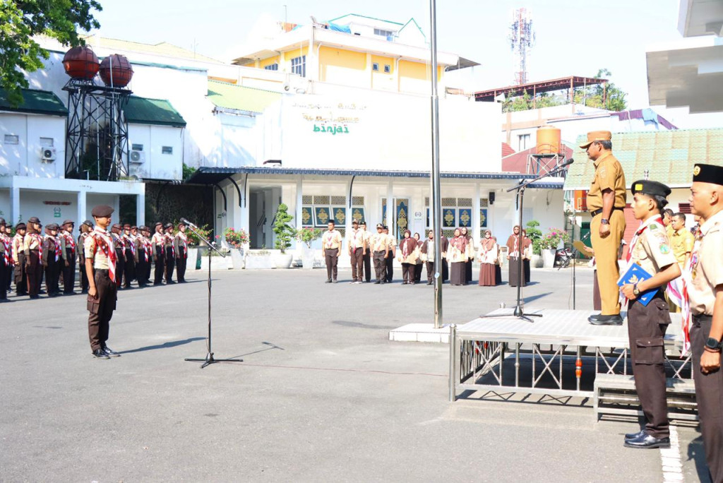 Wali Kota Binjai Lepas Kontingen Kwarcab Kota Binjai Ikuti Jambore Daerah Sumut XI Tahun 2026