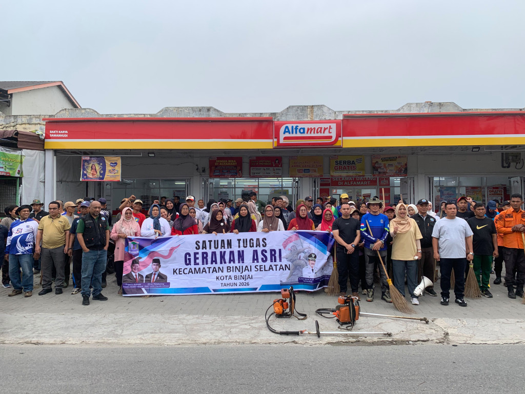 Wali Kota Binjai Pimpin Kegiatan ASRI Serentak di Lima Kecamatan