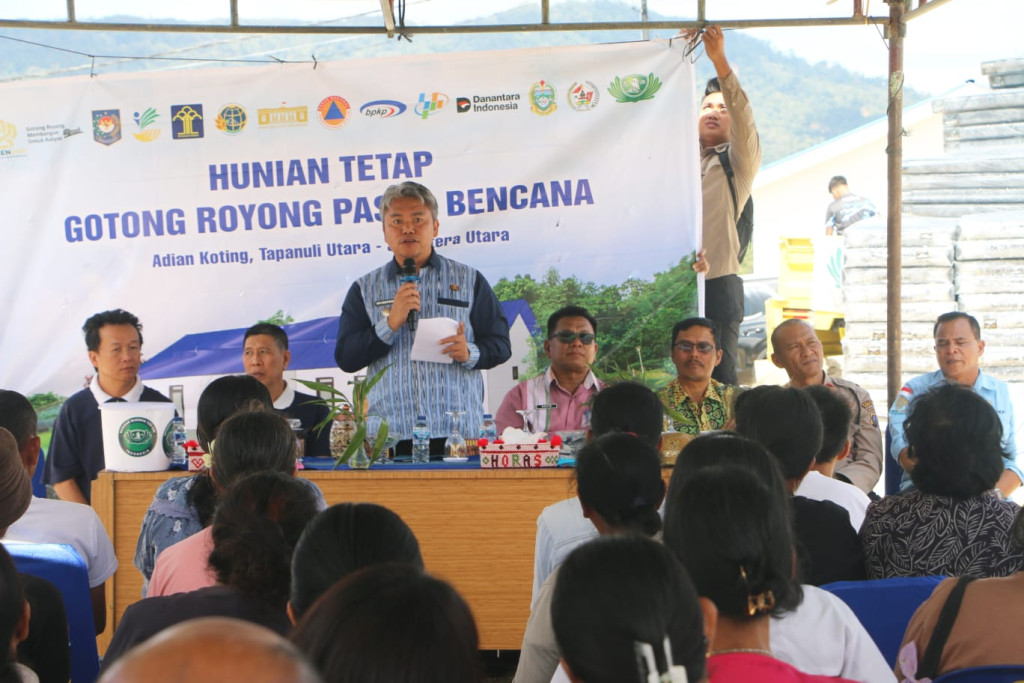 Wujudkan Kawasan Hunian Layak, Pemkab Taput Undi dan Serahkan Bantuan Huntap Tahap II di Dolok Nauli