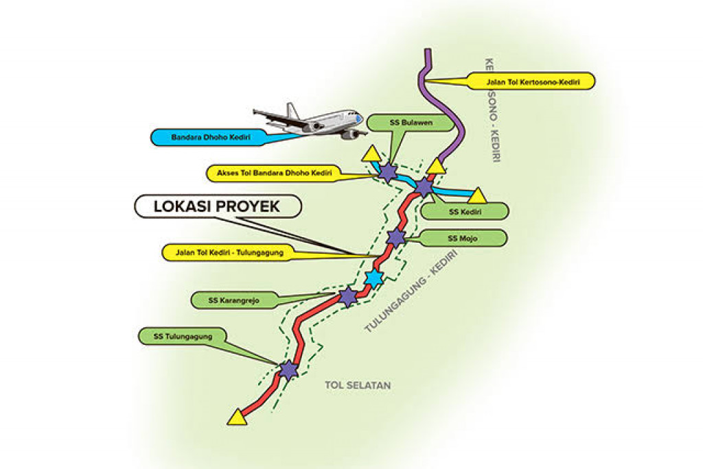 Proyek Tol Kediri-Tulungagung Sepanjang 44,52 Km Mulai Tahap Pelelangan
