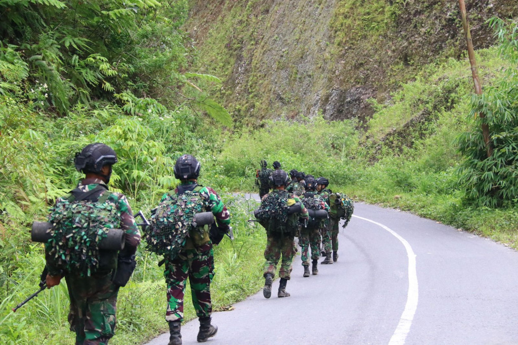 Yonif Raider 100 Ps Gelar Latihan Uji Siap Tempur Tingkat Pleton