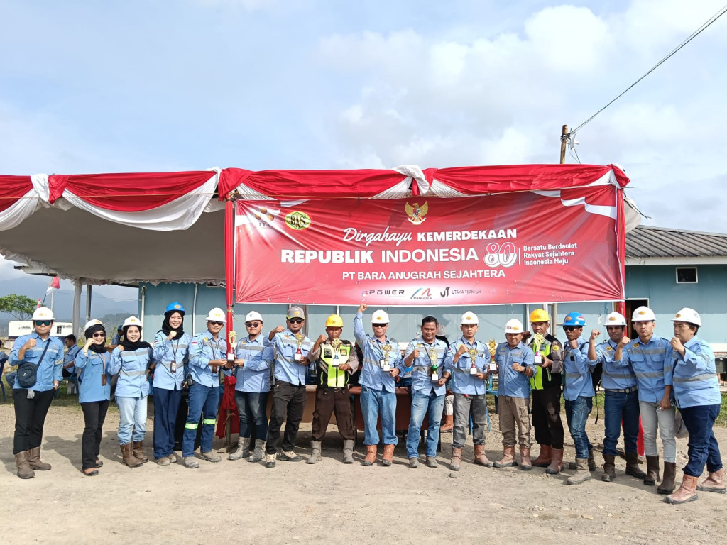 PT Bara Anugrah Sejahtera Gelar Upacara HUT RI ke-80, Kobarkan Semangat Persatuan di Tengah Kokohnya Industri Tambang