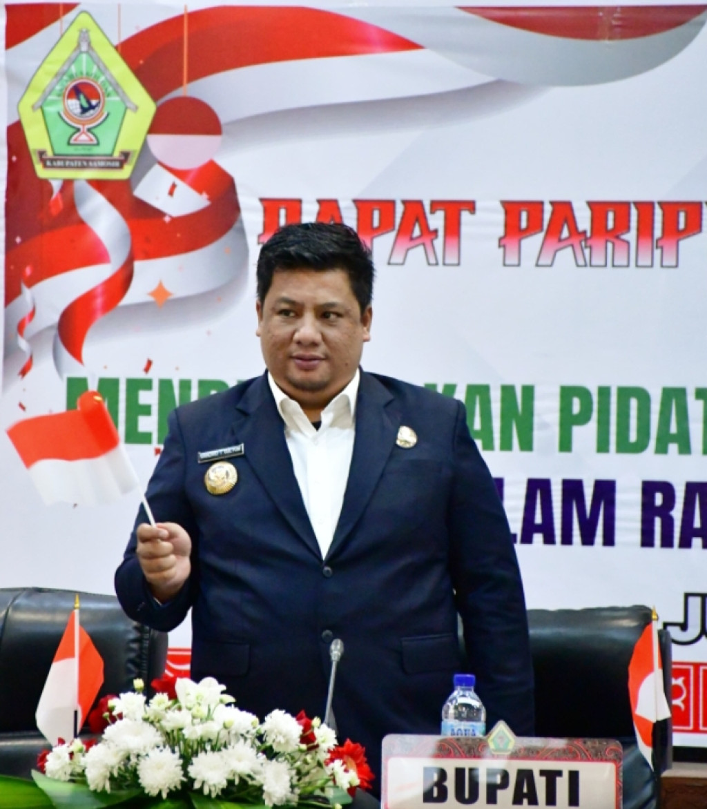 Rapat Paripurna DPRD Samosir Dalam Rangka Mendengarkan Pidato Kenegaraan Presiden RI tahun 2025