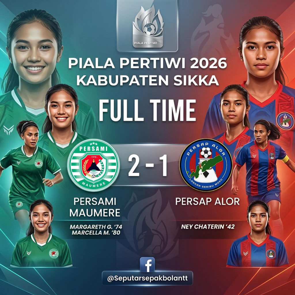 Comeback Dramatis! Persami Maumere Bungkam Persap Alor 2-1 lewat Gol Tendangan Bebas Menit 80+2