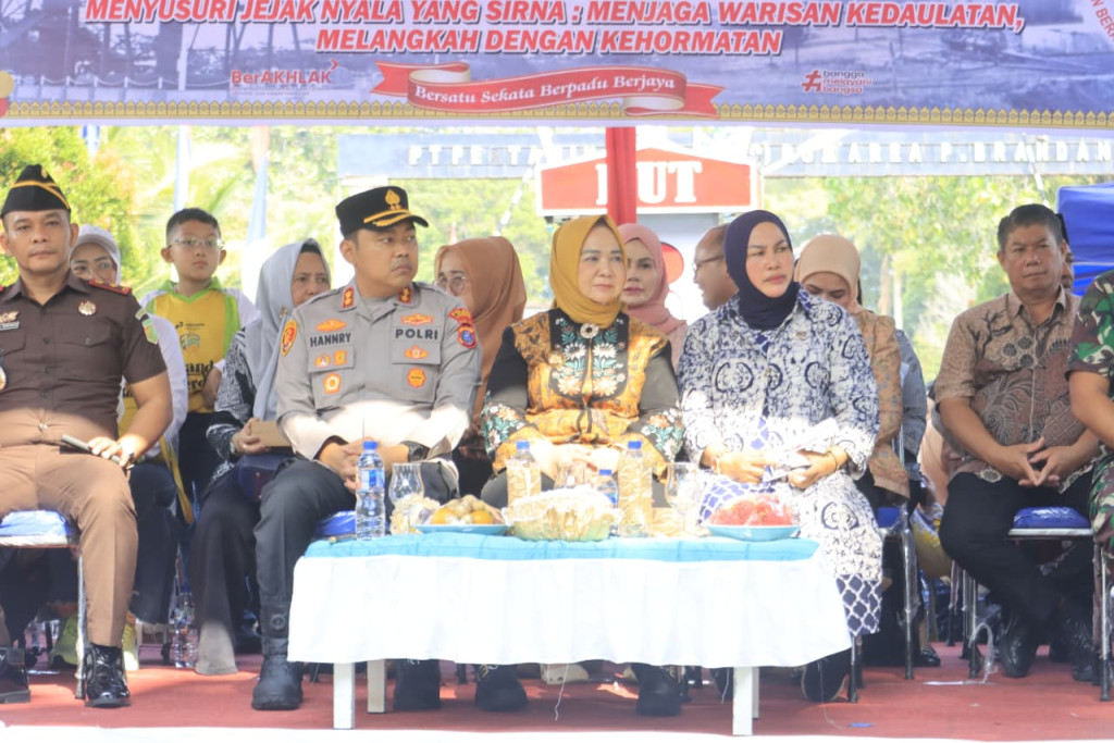 Kapolres Langkat Hadiri puncak peringatan Brandan Bumi Hangus yang ke-79 Pangkalan Berandan