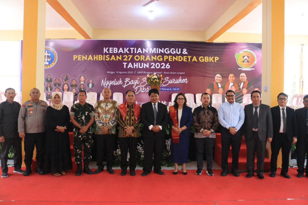 27 Pendeta GBKP Ditahbiskan, Pemko Binjai Dorong Penguatan Kerukunan Antarumat Beragama