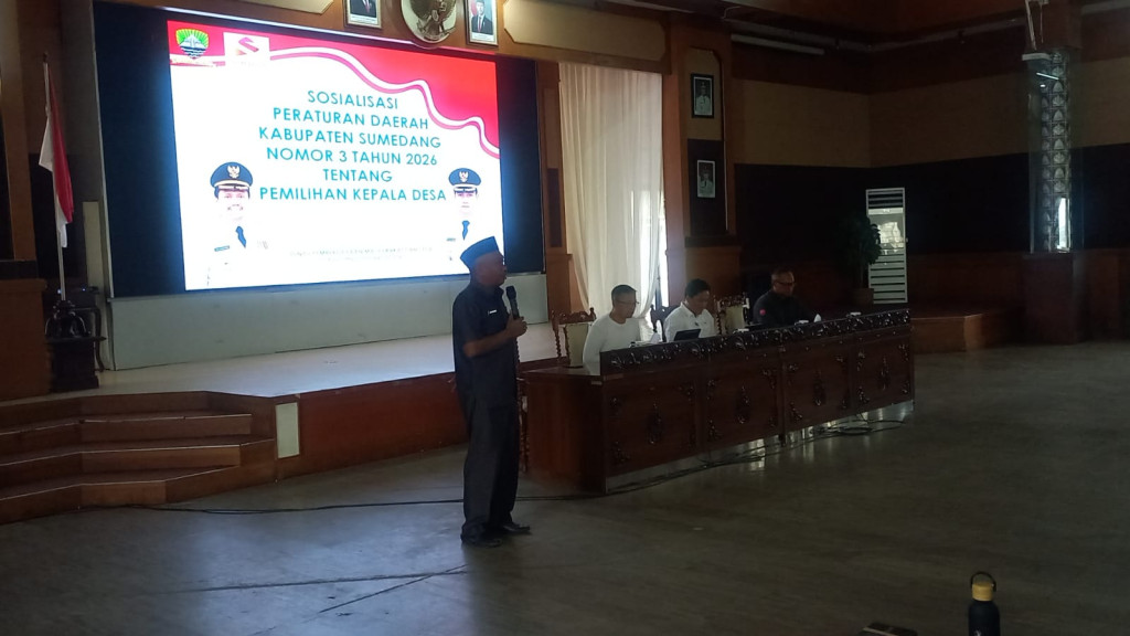 93 Desa di 26 Kecamatan Sumedang Ikuti Sosialisasi Perda Pilkades Serentak 2026