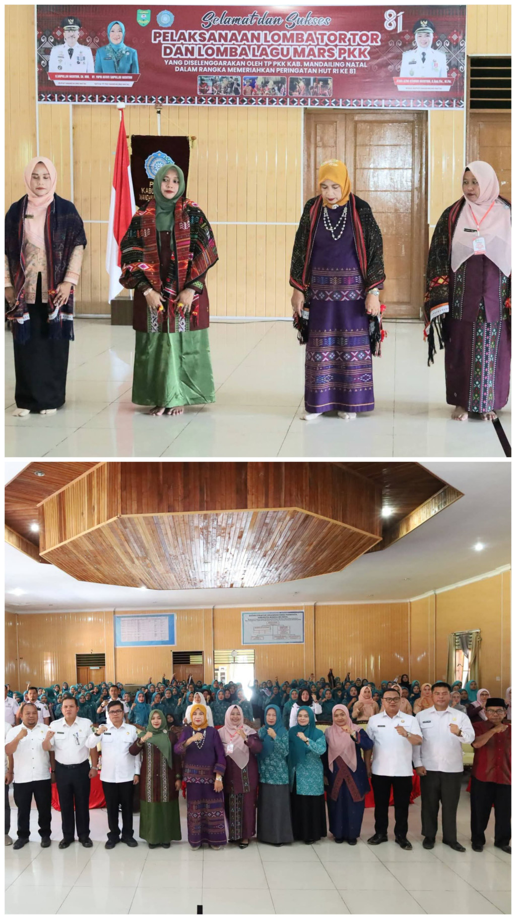 Anggota TP PKK Unjuk Kebolehan Merawat Seni Tari TOR TOR