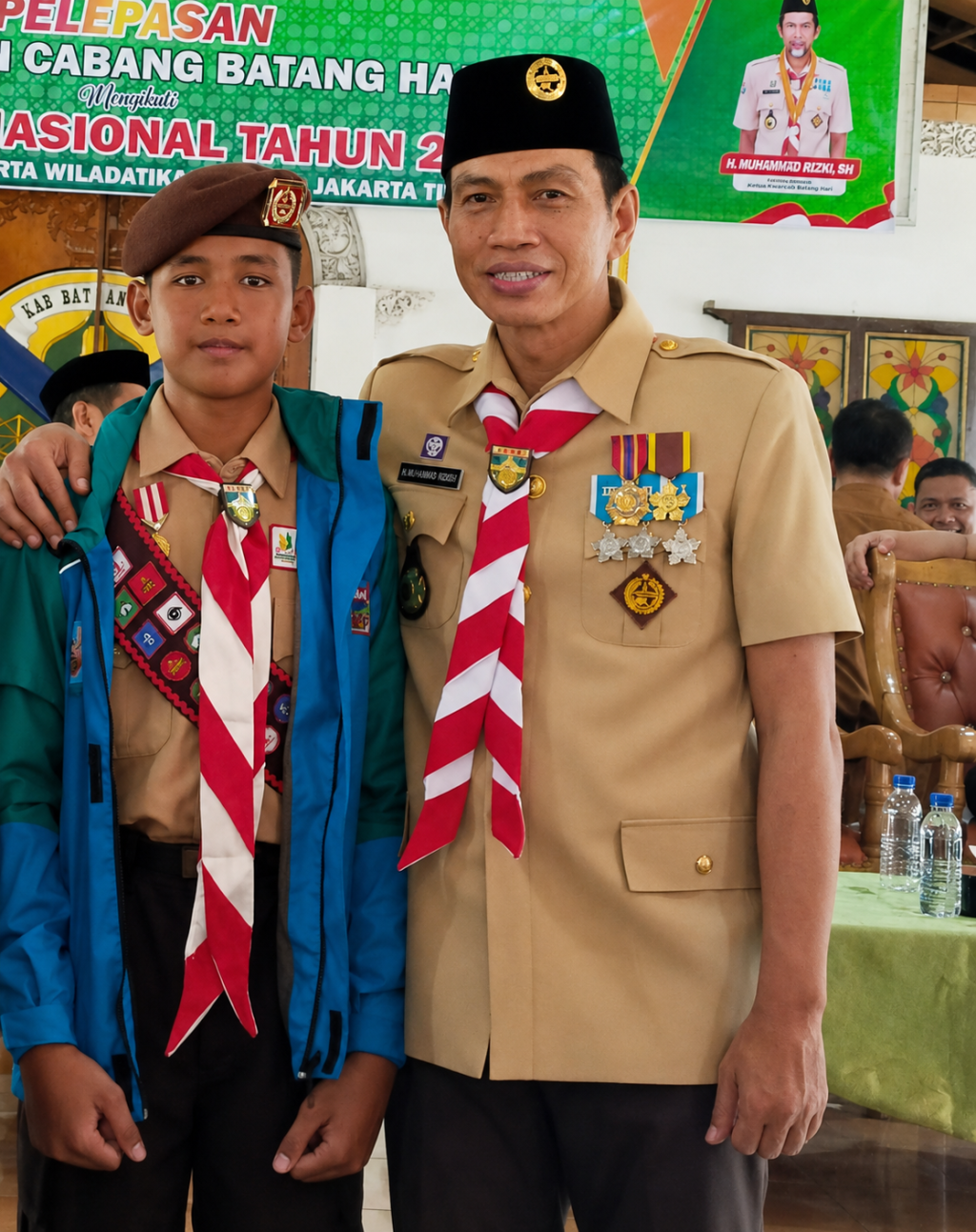 Charol Abadi Malau Kontingen Jambore Nasional 2026 dari Kwarcap Batanghari, Di Lepas Langsung oleh Bupati Fadli